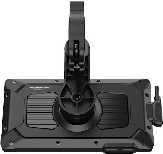 Interphone Motorrad-Navigationsbildschirm Ridesync Apple Carplay & Android Auto Motorräder Schwarze Interphoridesync