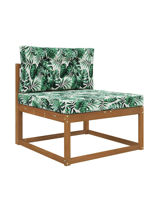 vidaXL Garden Chair Cushions with Backrest Green 2 Pieces 80x80cm