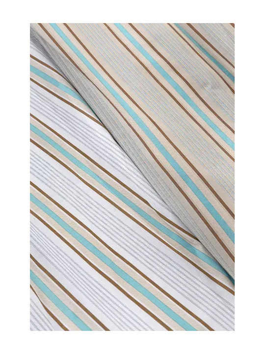 Guy Laroche Pinstripe Set Bed Sheets Double 240x265cm 4 Pieces