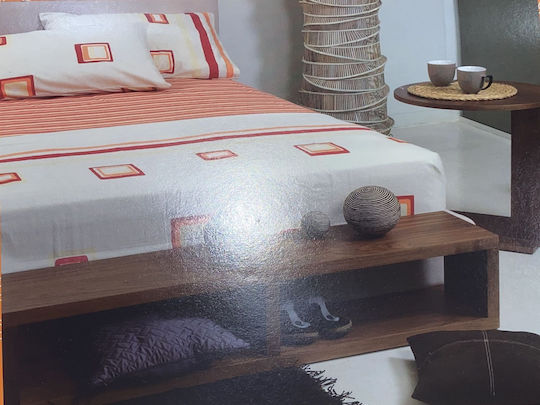 Valentini Bianco Single Bed Sheets Set 160x240cm 3 Pieces
