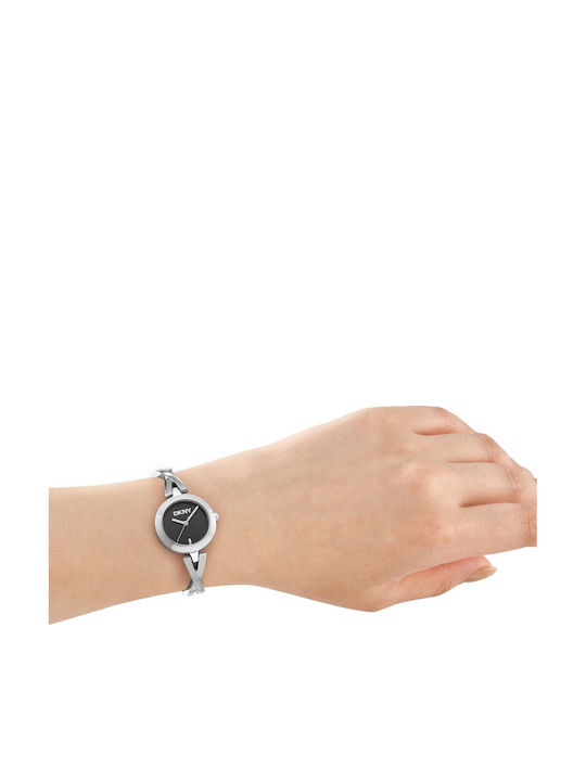 DKNY Womens Watch Battery with Silver Metal Bracelet
