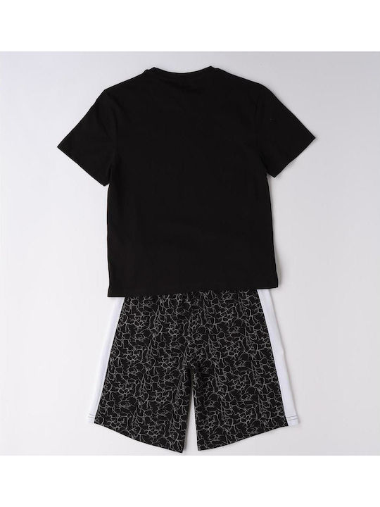 Kids Set with Shorts Summer 2 Pieces Black
