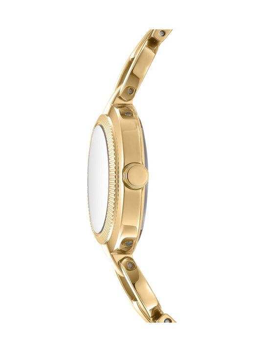 DKNY Womens Watch Battery with Gold Metal Bracelet