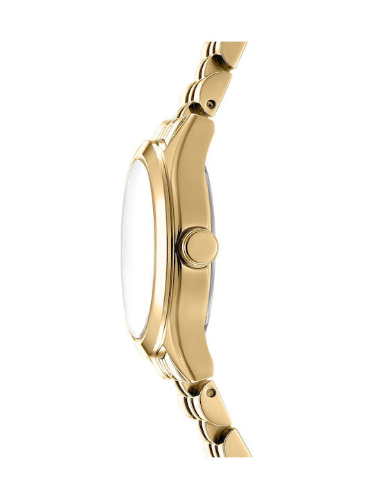 DKNY Womens Watch Battery with Gold Metal Bracelet