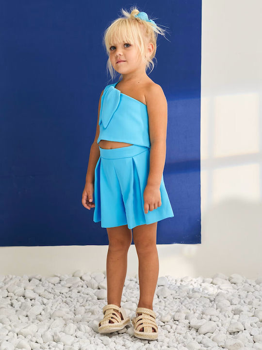 Kids Set with Shorts Summer 2pcs Turquoise