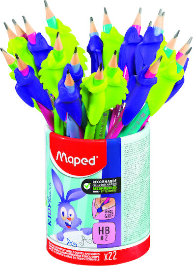 Maped Pencils Hb Guide & Eraser 853503 Various Colours