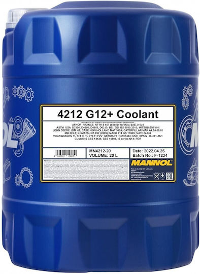 Mannol Antigel Paraflu Radiator Auto G12+ Culoare Roșie 20l
