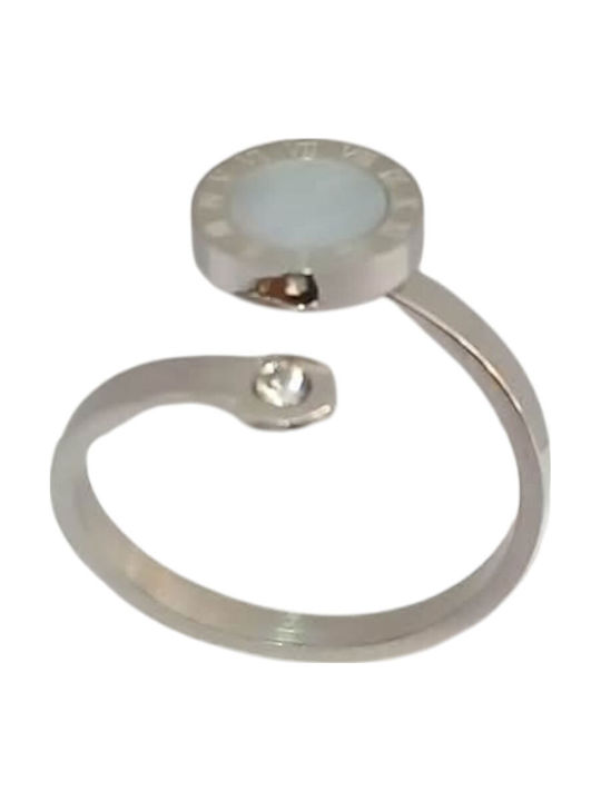 Kalliopi Silver Women's Steel Ring