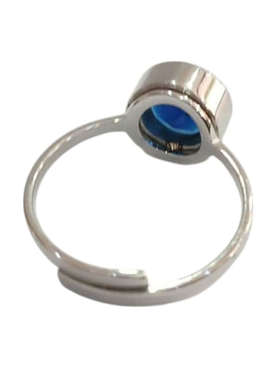 Kalliopi Silver Γυναικείο Δαχτυλίδι με Πέτρες από Ατσάλι