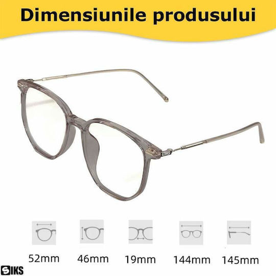 Siks Ochelari De Protecție Pentru Ecran Calculator Telefon Tabletă Tv Gaming Anti Lumină Albastră Anti Reflexie Fără Prescripție Unisex A1019 Toc Transparent Lentile Cadru Negru