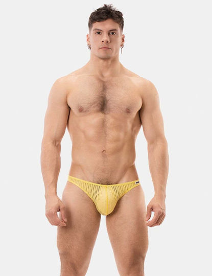 Barcode Berlin Ανδρικό Sexy Boxer Κίτρινο
