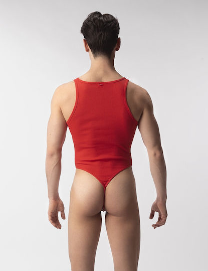 Barcode Berlin Sexy Ανδρικό Body Κόκκινο