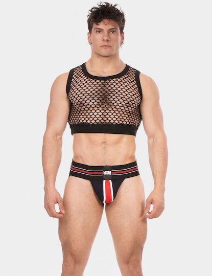 Barcode Berlin Sexy Herren Top Schwarz