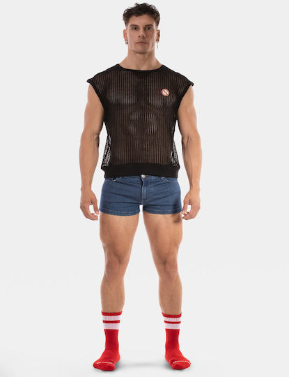 Barcode Berlin Sexy Men's Black Top