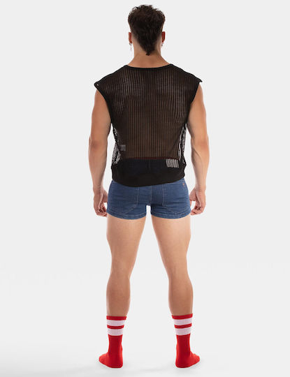 Barcode Berlin Sexy Men's Black Top