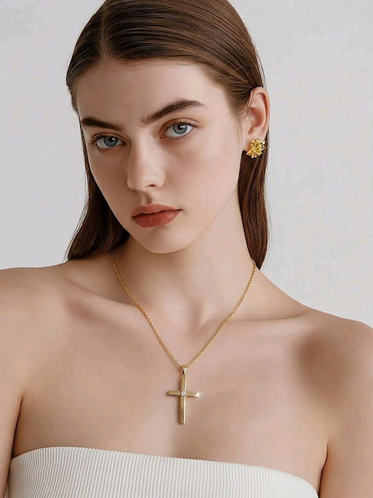 Papadopoulos Gold Frau Kreuz Ohne Kette K14.2026
