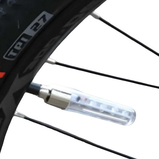 Avizar 5 Led Monocolor Valve Light Bicycle Motorcycle Car Silver