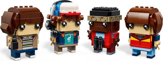 LEGO Brick Headz Stranger Things Mike Dustin Lucas și Will Figuri pentru 10+ Ani