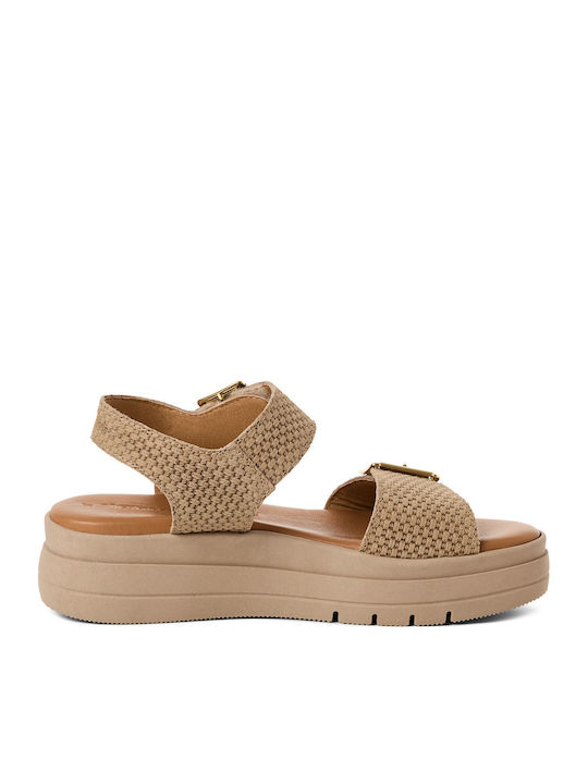 Tamaris Leather Women's Sandals Brown