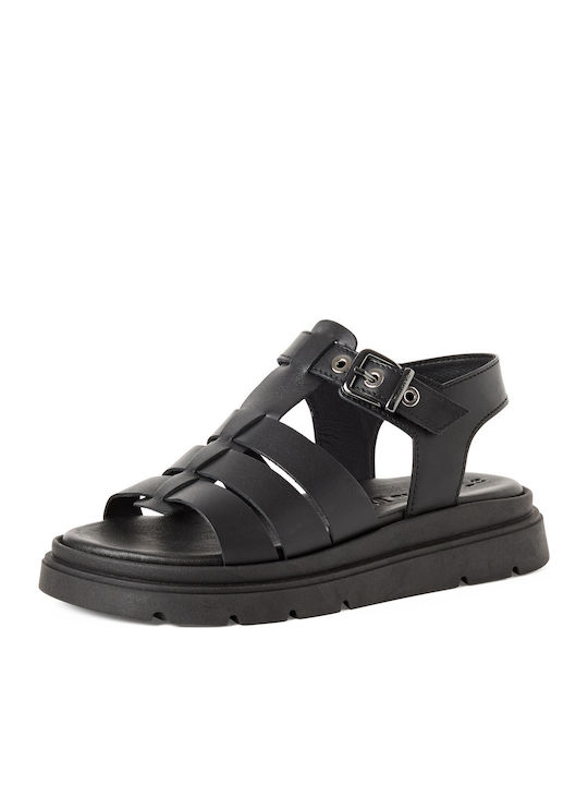 Leather Women's Sandals Black