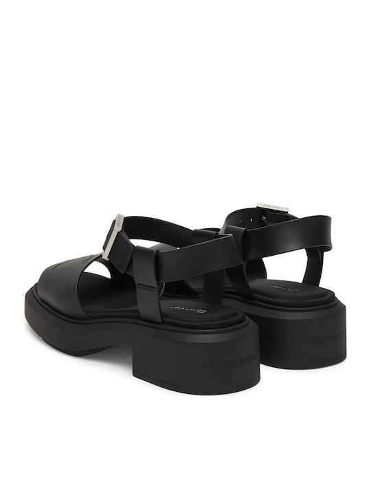 Women's Black Flat Sandals