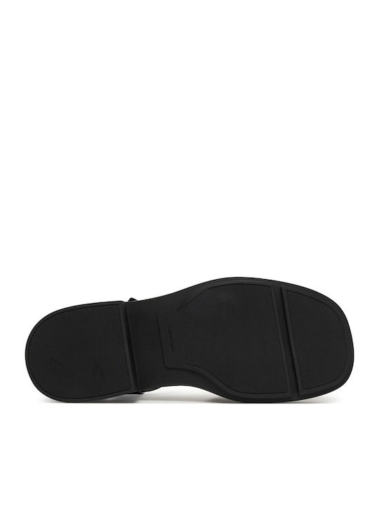 Women's Black Flat Sandals