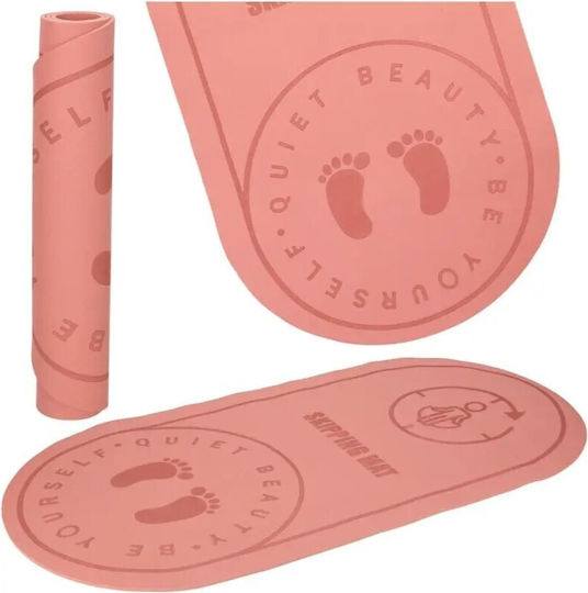 Saltea de Gimnastică Yoga Roz (127x63x0.3cm)