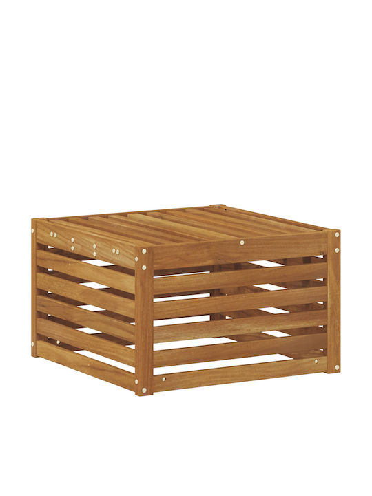 Градински Стол Дървен Кафяв 59x59x37см