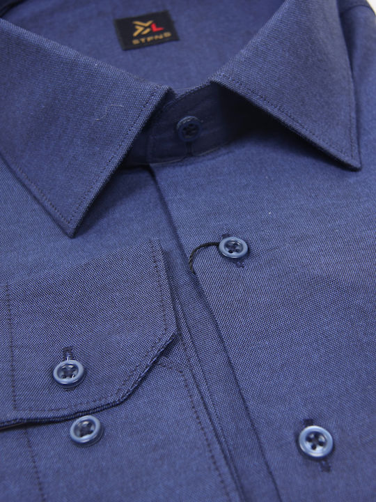 Herrenhemd Langärmelig Blau