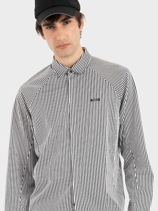 Regular Fit Long Sleeve Cotton Shirt Blue
