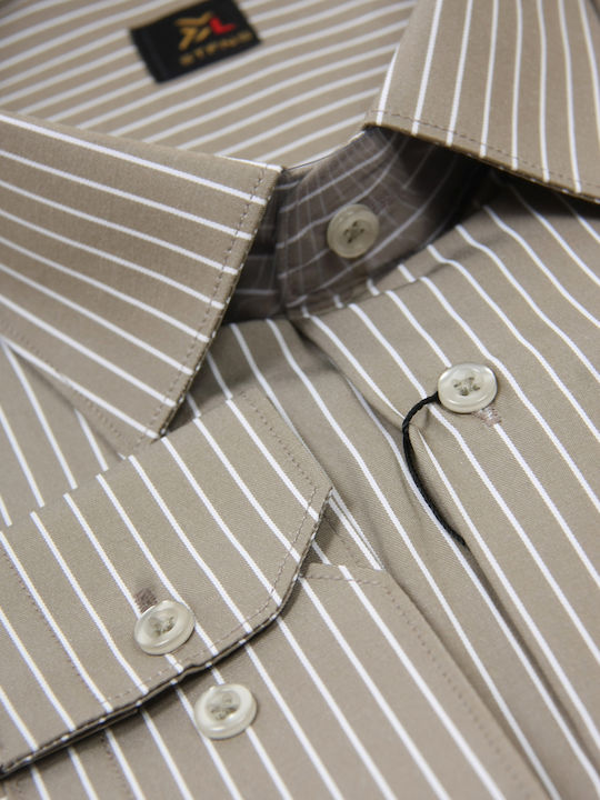 Long Sleeve Striped Gray Shirt