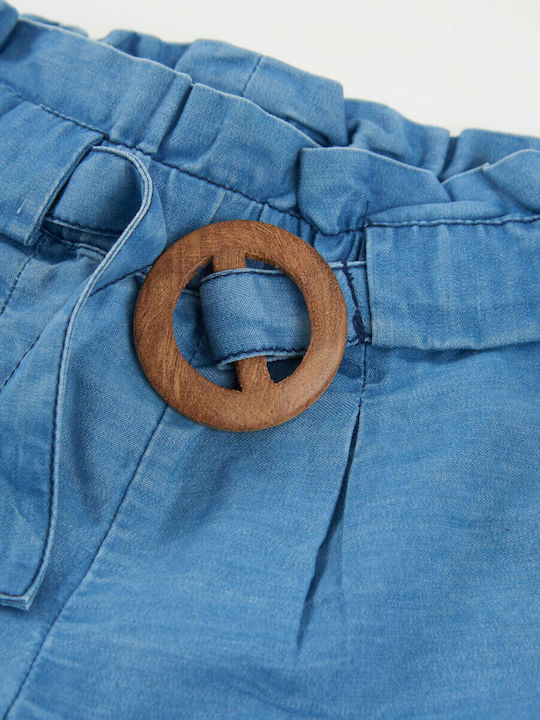 Kinder Shorts Bermudas Denim Blau