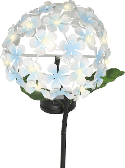 Lumineo Spiked Solar Light Flower Warm White with Motion Sensor and Photocell 17x17x50cm
