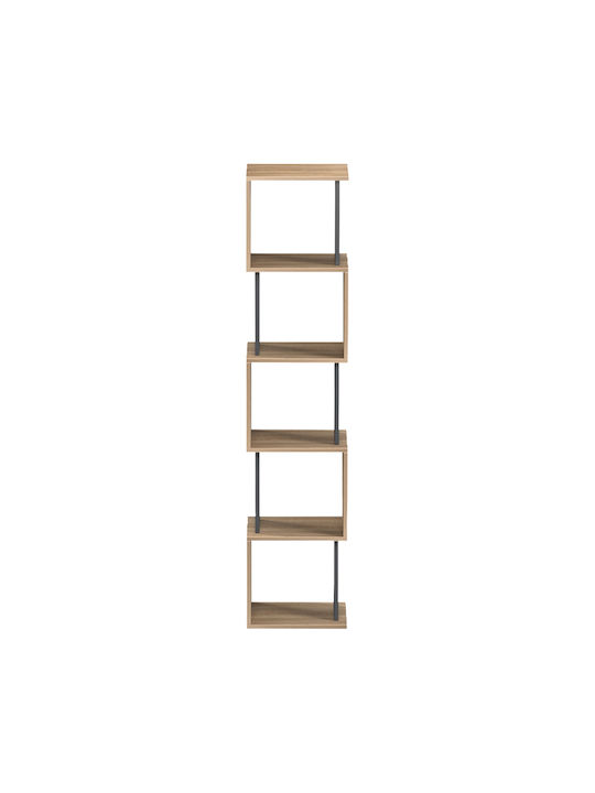 Βιβλιοθήκη Cubik Sonoma- Ανθρακί 35x30x161εκ.