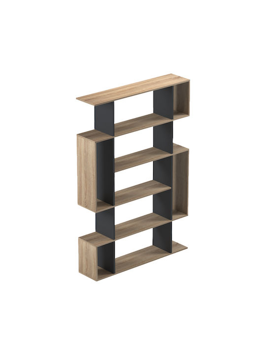 Bibliotecă Mito Sonoma-Antracit 108.5x25x161cm