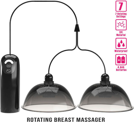 Pretty Love Breast Massager Αναρροφητής Θηλών Μαύρος