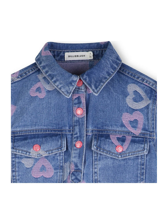 Girls Dress Short Sleeve Denim