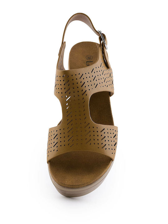 1931 Summer Women's Platforms Brown