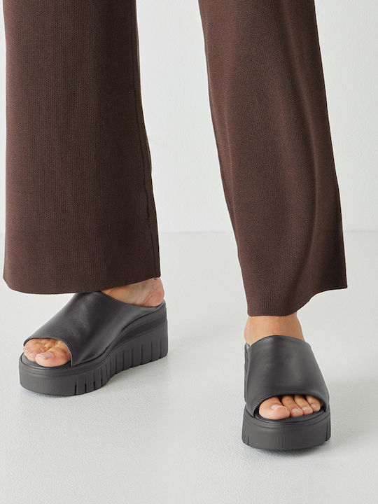 Summer Women's Platform Slippers Style Black