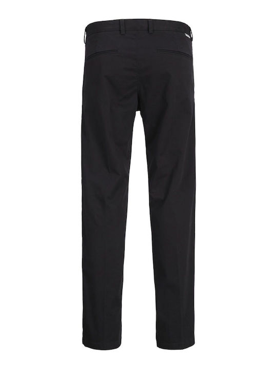 Trousers Chino Elastic in Relaxed Fit Black
