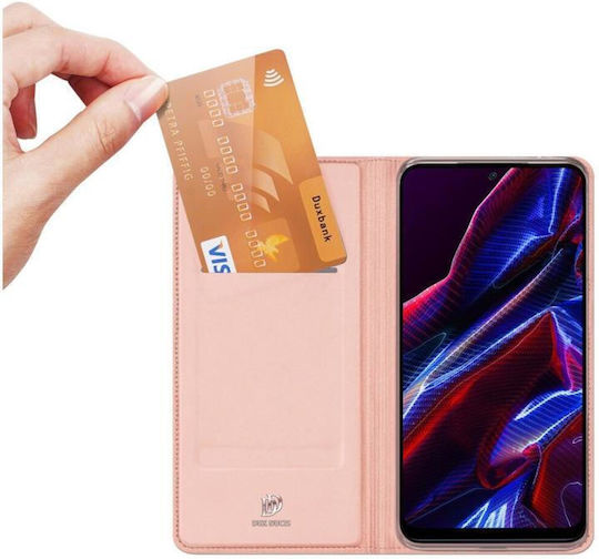 Dux Ducis Skin Book Piele Artificială / Silicon Albastru (Poco X5 Pro)