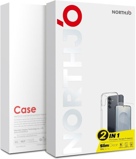 Northjo Back Cover Σιλικόνης Σετ με Τζαμάκι Διάφανο (Galaxy S26+)
