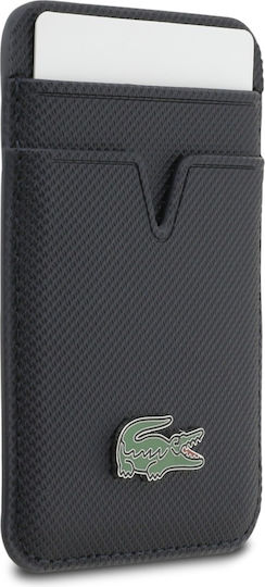 Lacoste MagSafe Husă Pentru Carduri Iconic Petit Pique în Culoare Albastru Marin