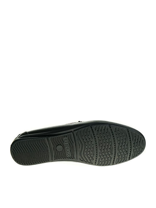 Siron A Leather Men's Moccasins in Black Colour
