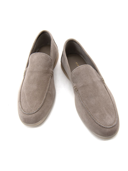 Suede Ανδρικά Loafers σε Γκρι Χρώμα