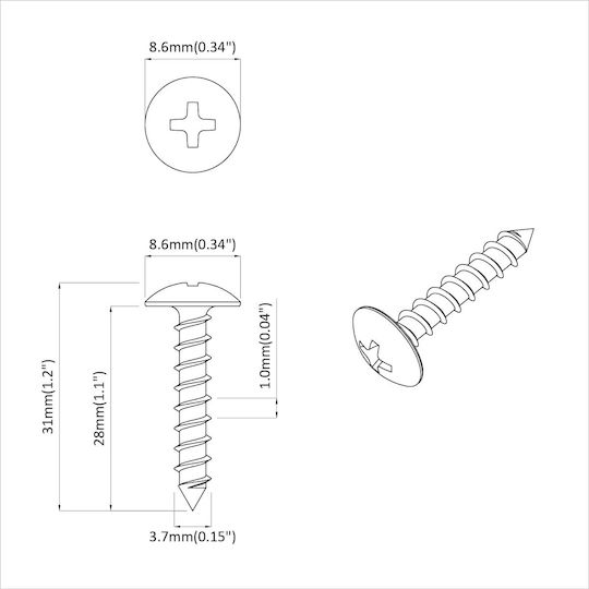 vidaXL Ούπα Μεταλλικό 4mm