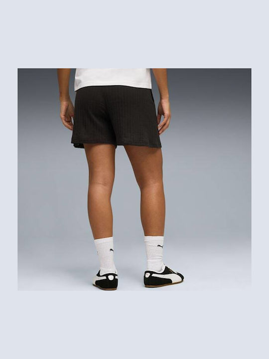 PUMA Γυναικείο Ψηλόμεσο Αθλητικό Σορτς Μαύρο