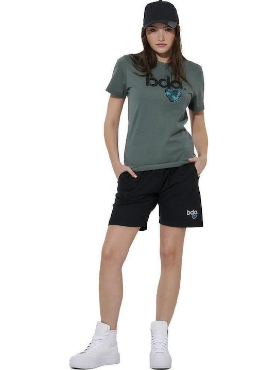 Body Action Women's Activewear Bermudas Terry Black