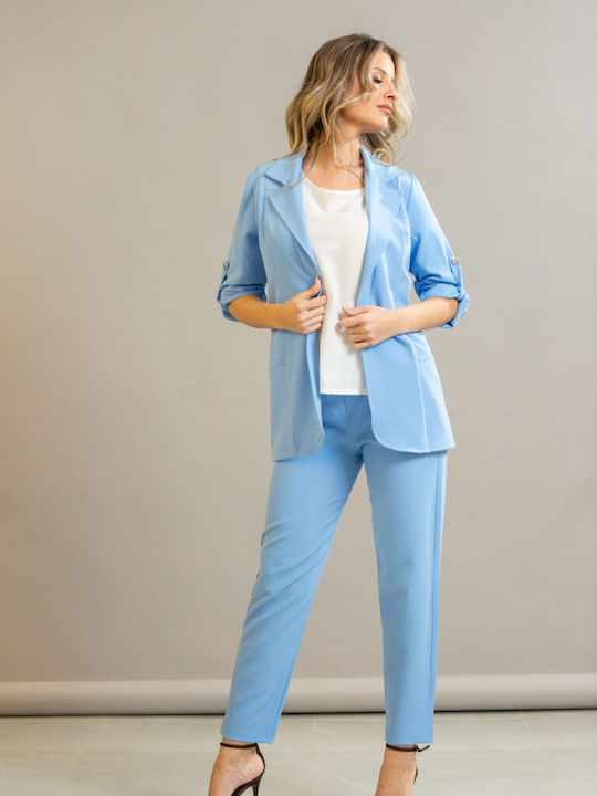 Damen Gelbes Set mit Hose in Regulärer Passform