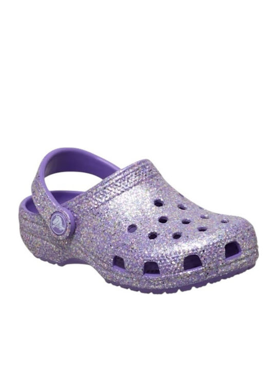 Glitter Παιδικά Ανατομικά Σαμπό Θαλάσσης Μωβ